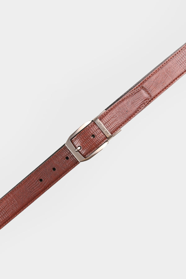 Black-Brown Switchable Textured Belt