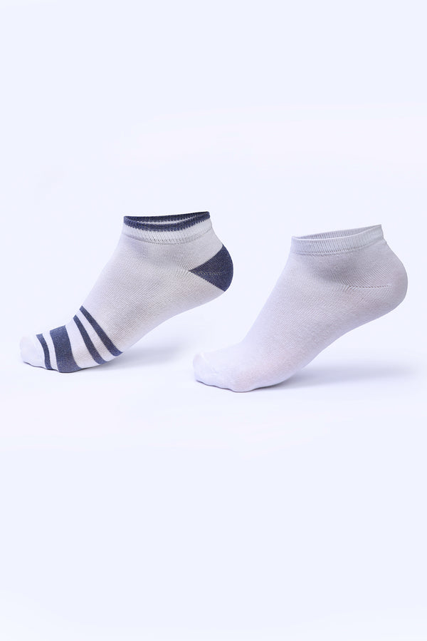 ANKLE SOCKS WITH STRIPE PACK OF 2