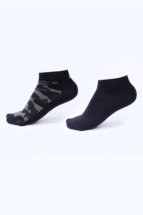 TEXTURED ANKLE SOCKS PACK OF 2