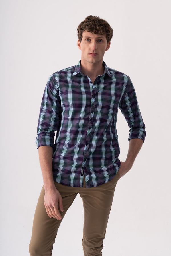 CHECK SLIM FIT SHIRT