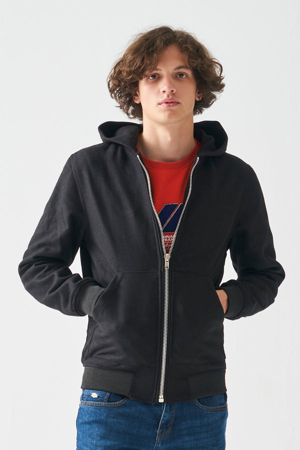 Woolen Zipper With Hood