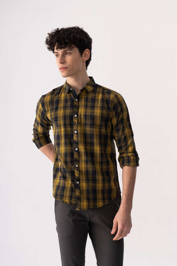 CHECK SLIM FIT WOVEN SHIRT