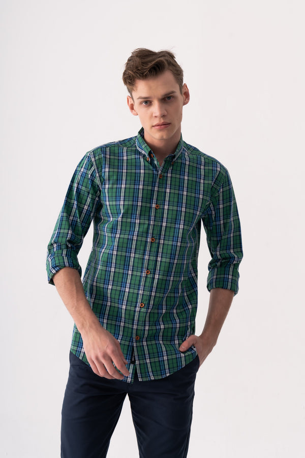 CHECK SLIM FIT SHIRT