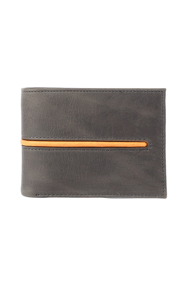 Leather Panel Billfold Wallet