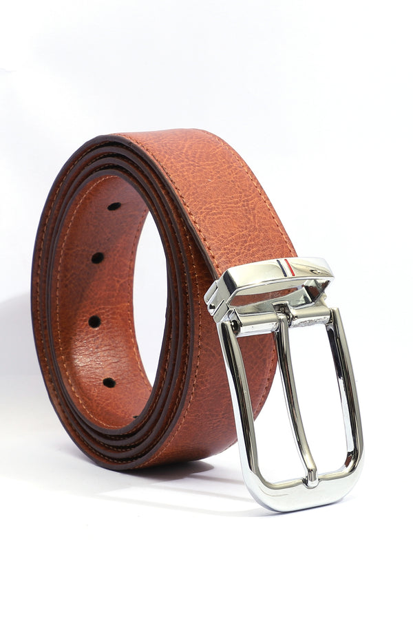 TEXTURED LEATHER BELT
